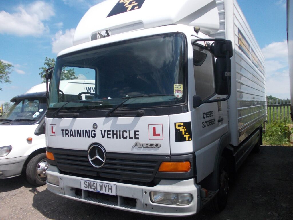 Commercial Transport Training lorry with L plates